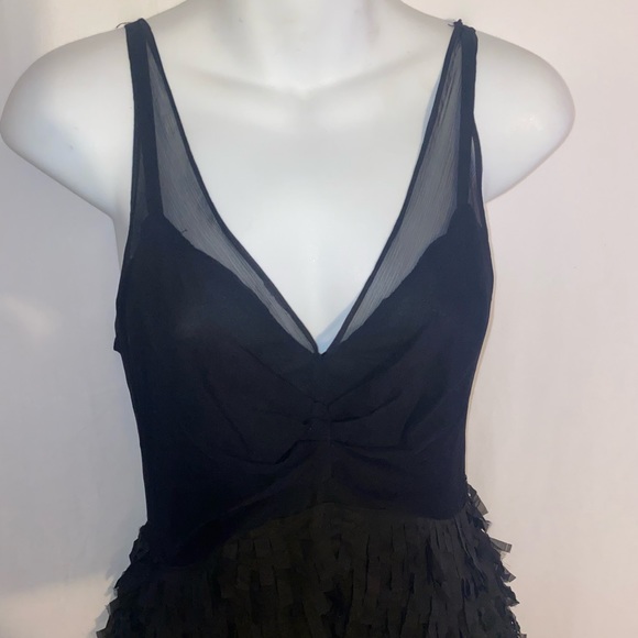 Eva Franco Black Fringe Cocktail Dress - Picture 4 of 11